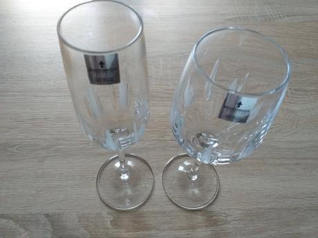 Nové knightsbridge krištálové vínové poháre po 6ks,