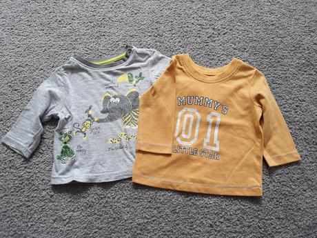 2 tričká s dlhým rukávom, veľ. 68, george,68