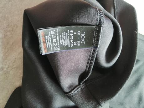 Jednoduché šaty čierne next vuk 8, v34-36, pružné, next,s