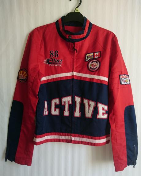 Prechodná červeno modrá bunda, skyblue, 164