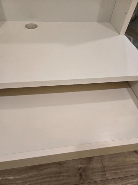 Písací stôl micke s nadstavcom ikea,