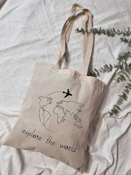 Plátené, ručne maľované tašky, 