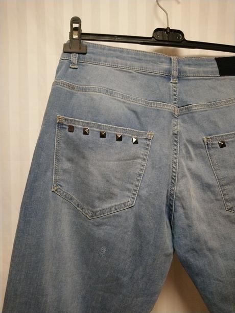 Dámske elastické rifle, couture, s