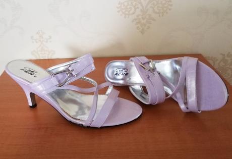 Šľapky fialové s prackou, 39