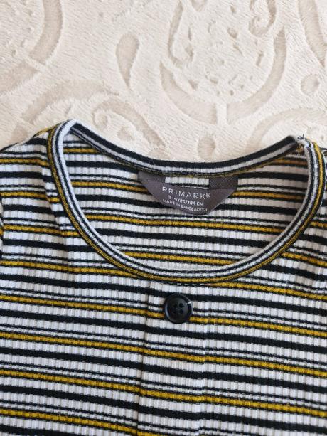 Pasikavé šaty s krátkym rukávom, primark,104