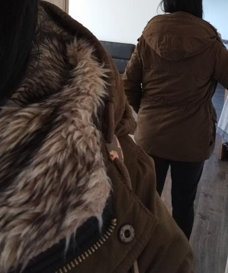 Predĺžená zimná bunda s/m, pull&bear,s