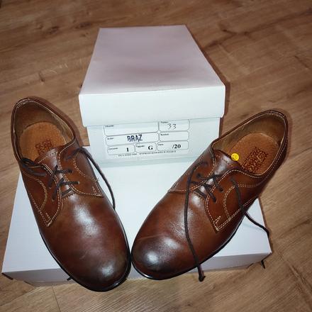 Kožené topánky č. 33, 33