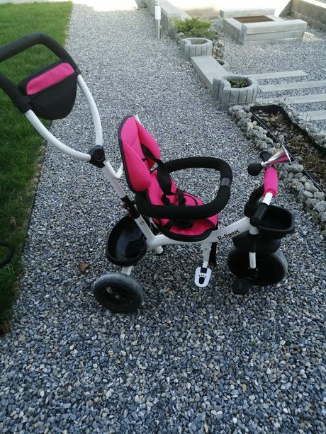 Trojkolka r-sport 360 otočná s rukoväťou na tlače, r-sport