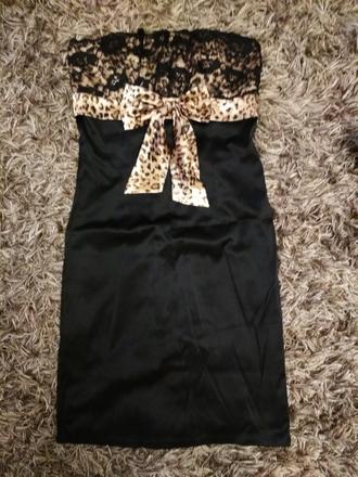 Saténové šaty s mašľou, m