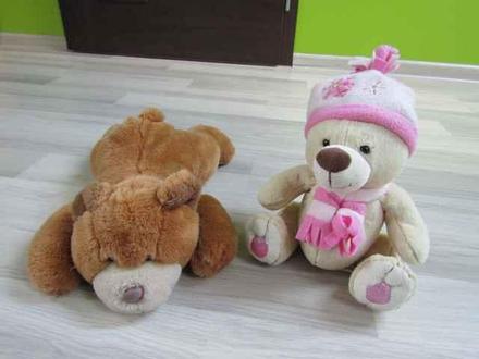 Plyšoví mackovia 2 kusy,