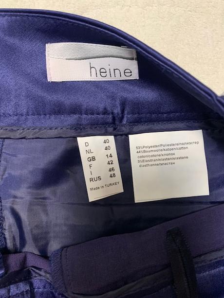 Šortky z bavlneného saténu zn. heine, 40