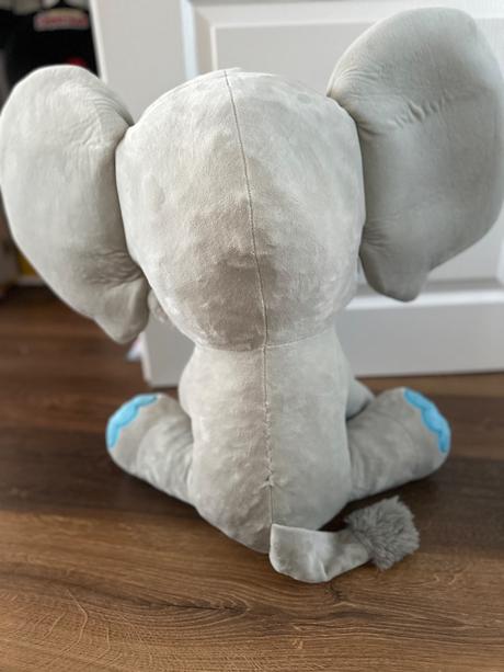 Plyšový slon s listom 55 cm., 