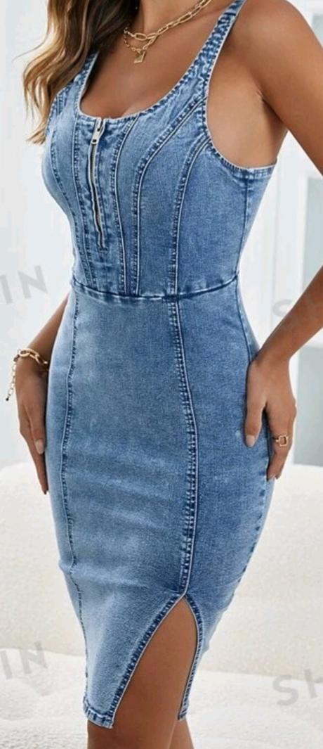 Nové riflové šaty, s