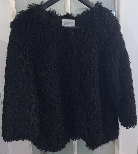 Kožušinový kabátik s kabelkou, xl