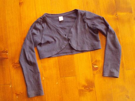 Tmavomodré bolérko v. 116 - málo nosené, dopodopo,116