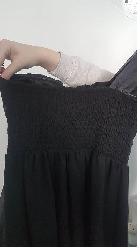 Spoločenské šaty na jedno rameno čierne, s