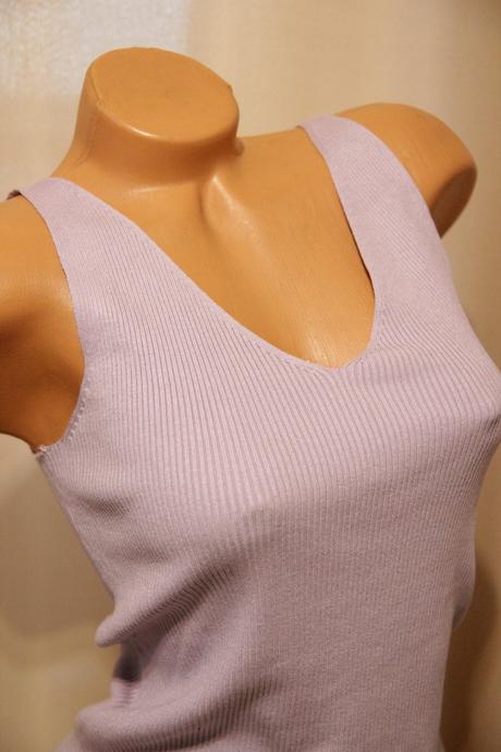 Bledo fialový pletený top, m/l, m