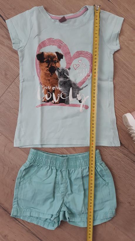 Letný set tričko+šortky, lupilu,104