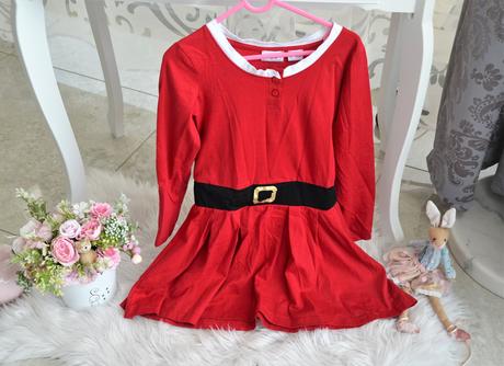 Vianočné šaty-128/134, bonprix,128