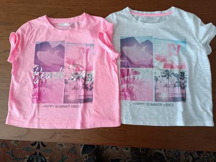 Tričko kratšie 2ks - cena spolu, pepco,146