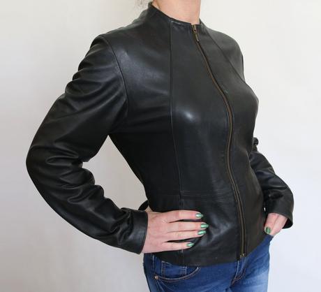 Kožená dámska bunda marks&spencer veľ.40, marks & spencer,l