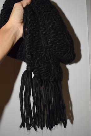 Dlhý čierny šál next, next,xl