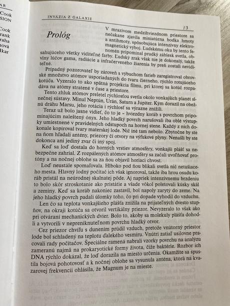 Robin cook invázia z galaxie, 