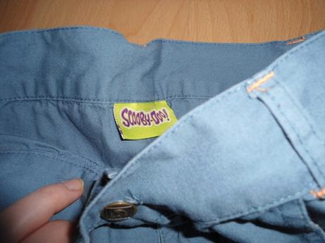 Bledomodre nohavice scooby doo, 128