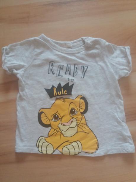 Krátke tričko lion, h&m,74