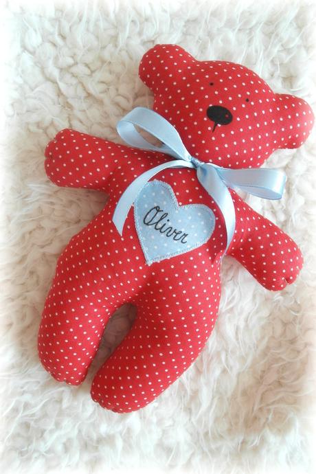 Macko mojkáčik s modrým srdiečkom, 