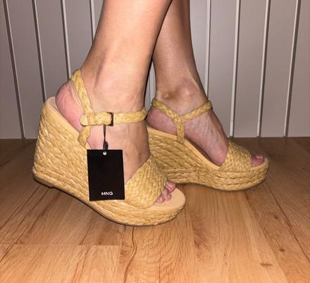 Platformove sandále mango 38/39, mango,38 / 39
