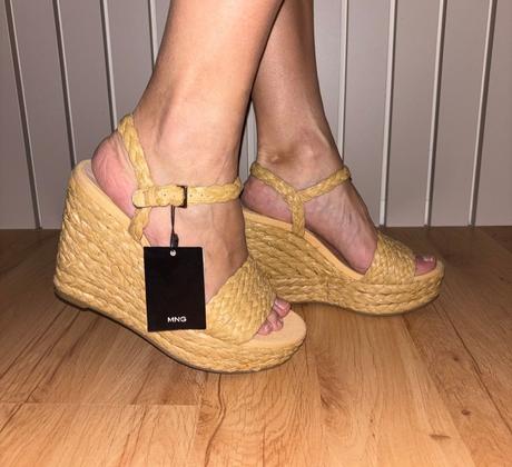 Platformove sandále mango 38/39, mango,38 / 39