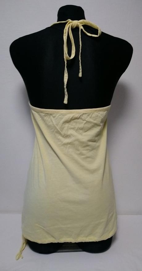 Dámsky žltý top so zaväzovaním okolo krku, esprit, esprit,s