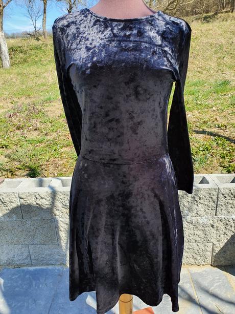 Zamatové šaty h&m, h&m,s