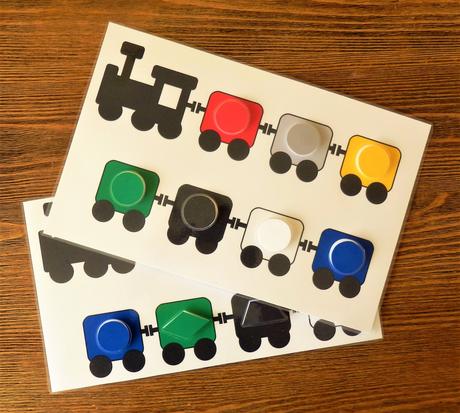 Vláčiková priraďovačka farby/tvary,