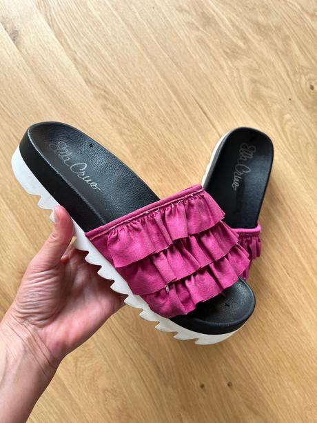 Hrubé dizajnové šľapky - ella cruz, 37