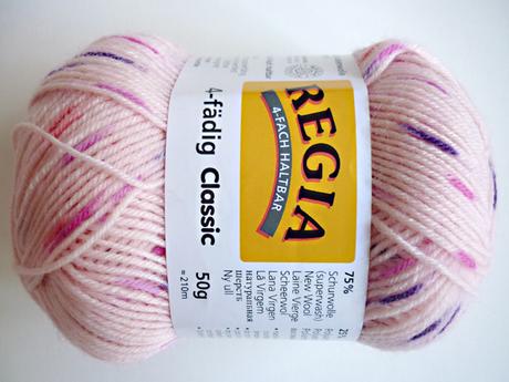 Vlna pletacia priadza regia multicolor č.01402,