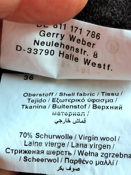 Gerry weber - vlnenné šaty s roláčikom, gerry weber,s