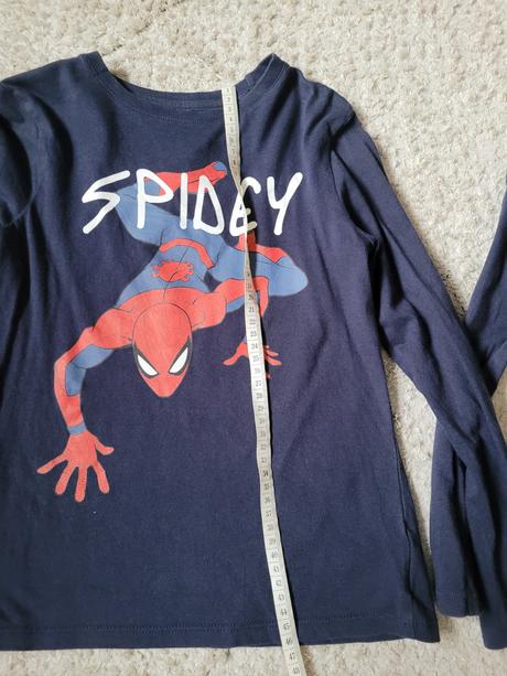 Tričko tmavomodre spiderman dvojicky, c&a,128