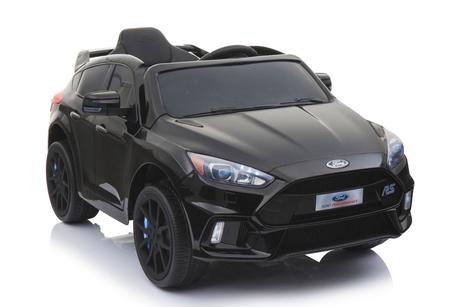 Elektrické autíčko ford focus rs, čierne, 12v, eva,