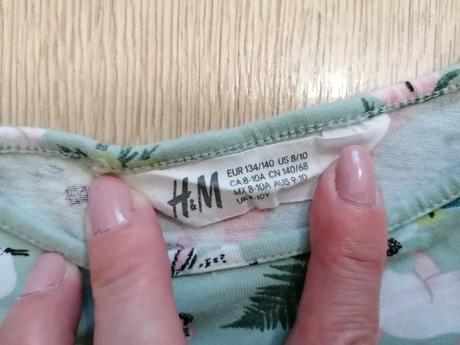 Krásne šatičky s motívom zvieratiek, h&m,134