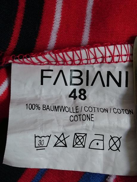 Dámsky farebne pásikavý top s golierom, fabiani, xxl