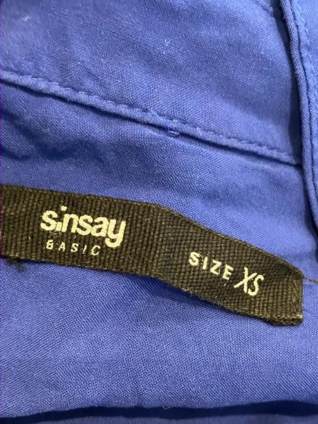 Dámska košeľa modrá sinsay (xs), sinsay,xs