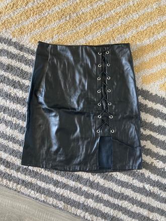 Koženková sukňa xs/s, xs