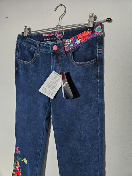Desigual dizajnérske džínsy 164 nové, desigual,164