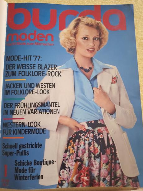 Zväzok retro burdy 1977 (1. polrok, čísla 1-6), 
