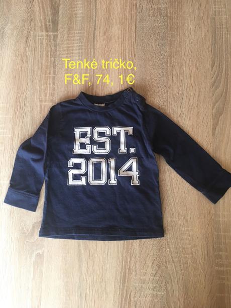 Tričko 74, f&f,74