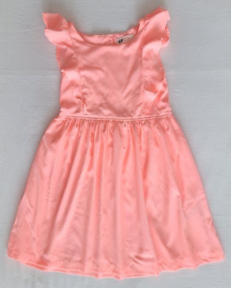 Šaty ružové, h&m,128