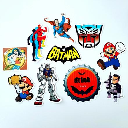 Vinyové nálepky skladom 10ks,