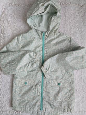 Kiabi štýlová dlhá prsiplastova bunda 134, 134